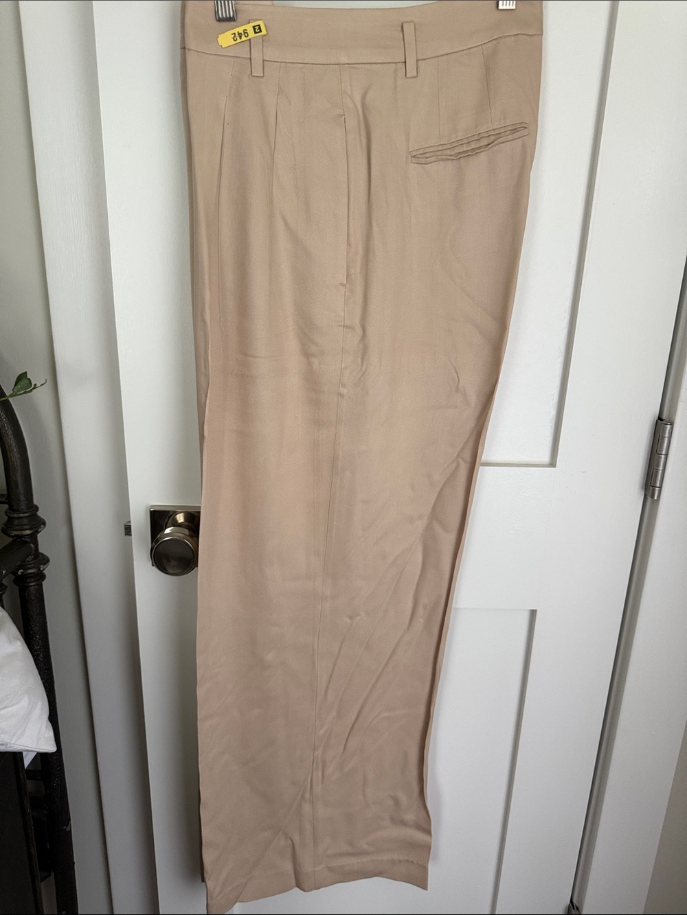 Ann Taylor Beige Straight Dress Trousers